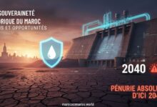 Pénurie d'Eau Maroc 2040
