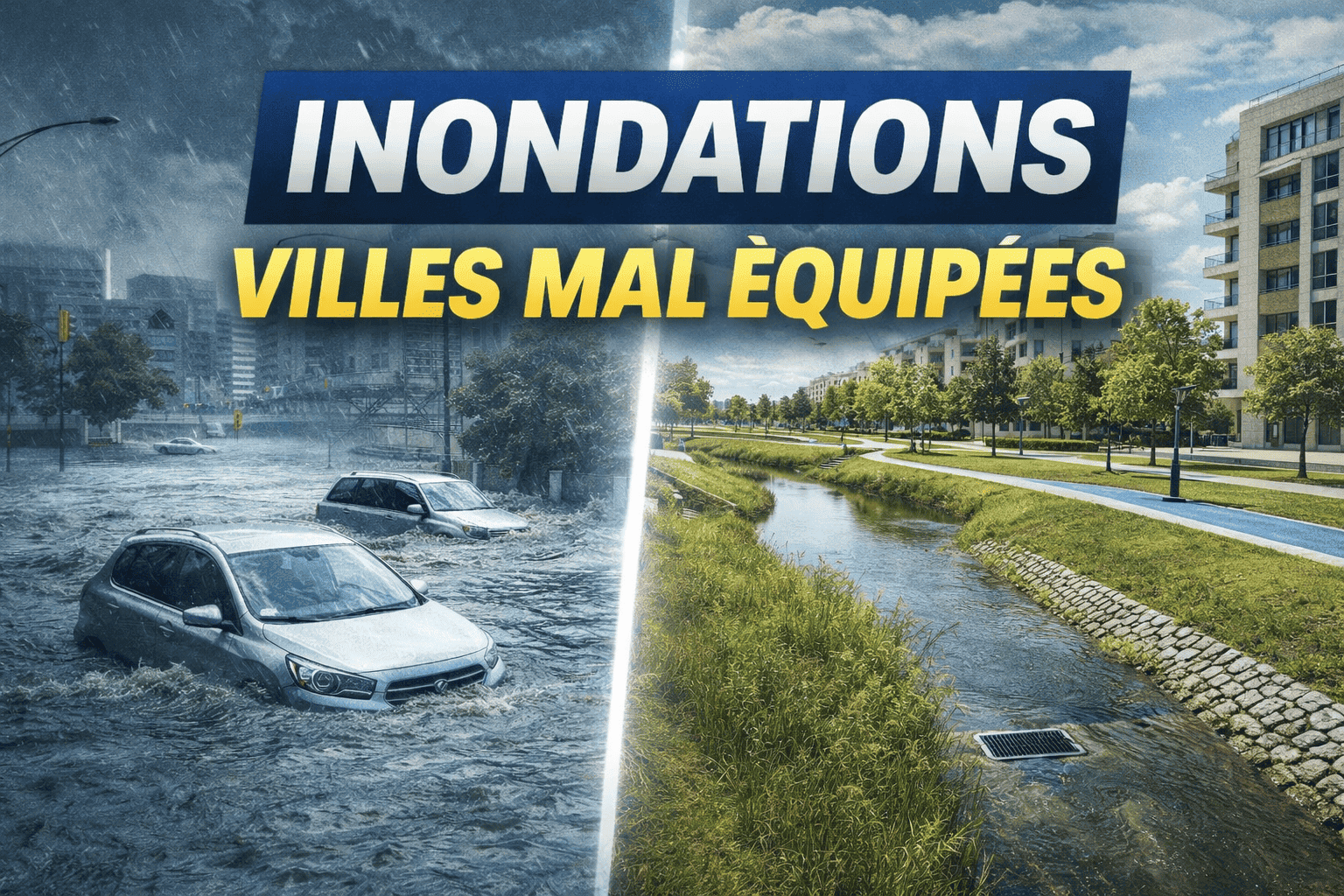 Inondations ourquoi nos villes ne sont pas équipées pour le climat d’aujourd’hui